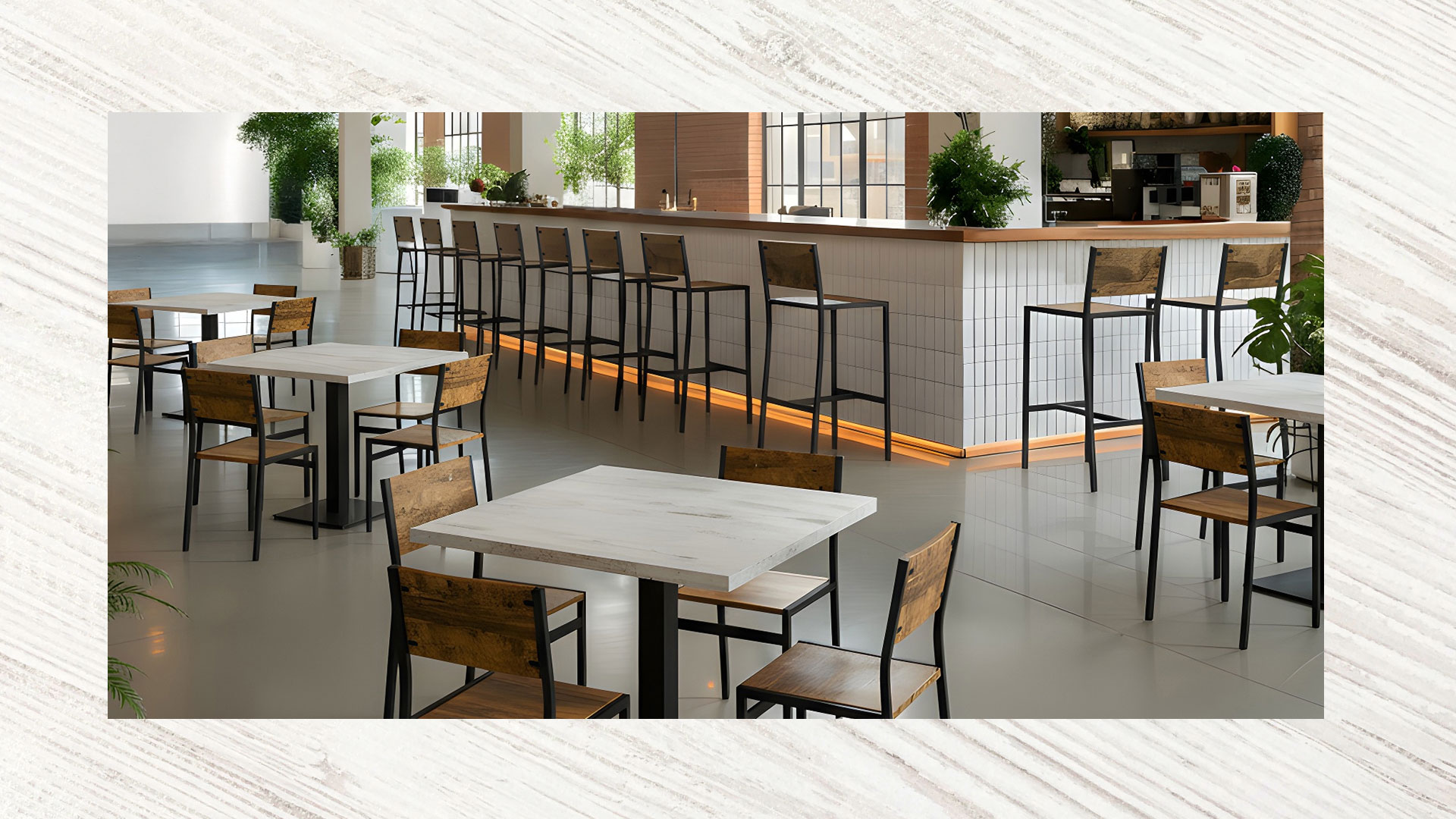 Texture in Restaurant Design | BFM Seating Commercial Dining Furniture